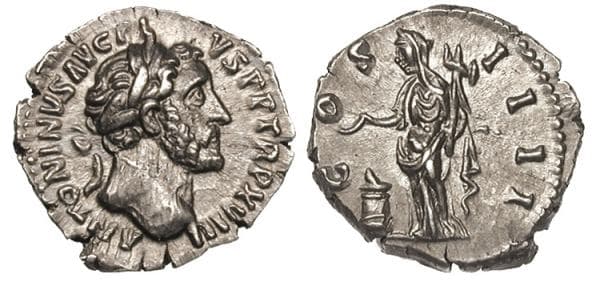RIC 238 Antoninus Pius Denarius