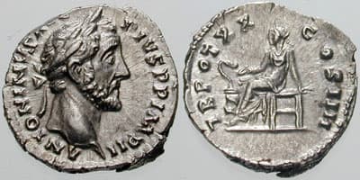 RIC 264 ANTONINUS PIUS Denarius