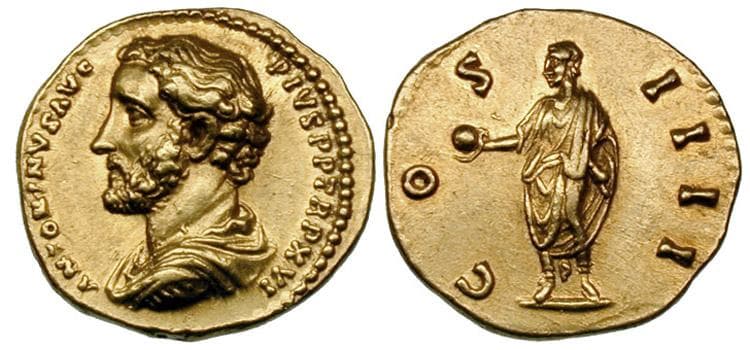 RIC 266e Antoninus Pius AV Aureus