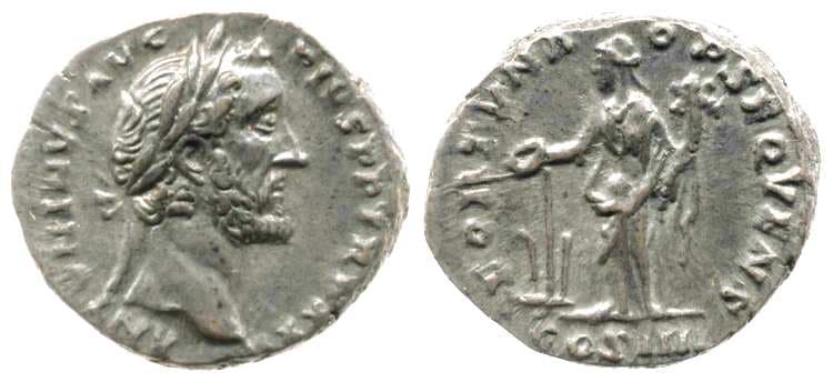 RIC 271 Antoninus Pius, AR Denarius, Rome