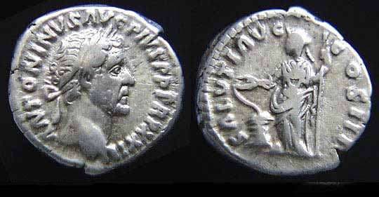 RIC 288 Antoninus Pius Denarius
