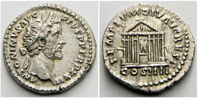 RIC 290a Sear'88 #1242 Antoninus Pius Denarius