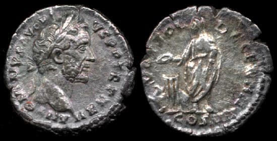 RIC 291b Antoninus Pius Denarius