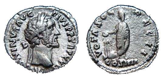 RIC 292a Sear 4139 Antoninus Pius Denarius