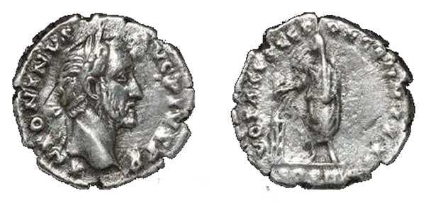 RIC 292e Antoninus Pius AR denarius, 3