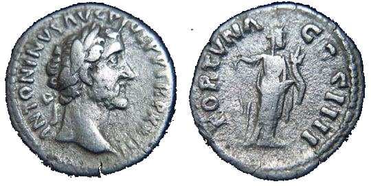 RIC 300a Antoninus Pius Denarius