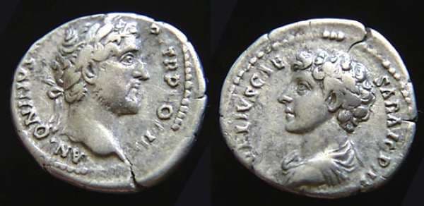 RSC 18e RIC - Antoninus Pius and Marcus Aurelius Denarius