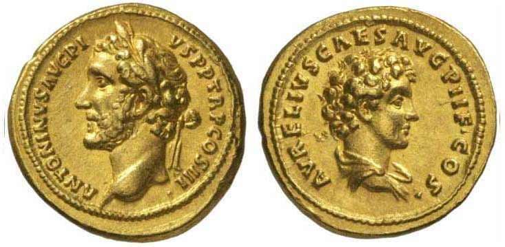 RIC 421c Antoninus Pius and Marcus Aurelius, as Caesar