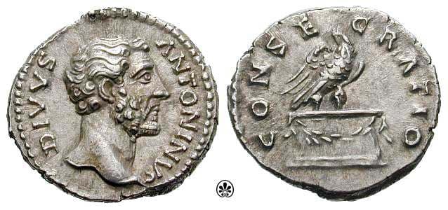 RIC 431[aurelius] Sear 5192 Divus Antoninus Pius Denarius