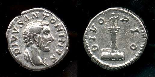 RIC 440[aurelius] Sear'88 #1303 Divus Antoninus Pius AR Denarius