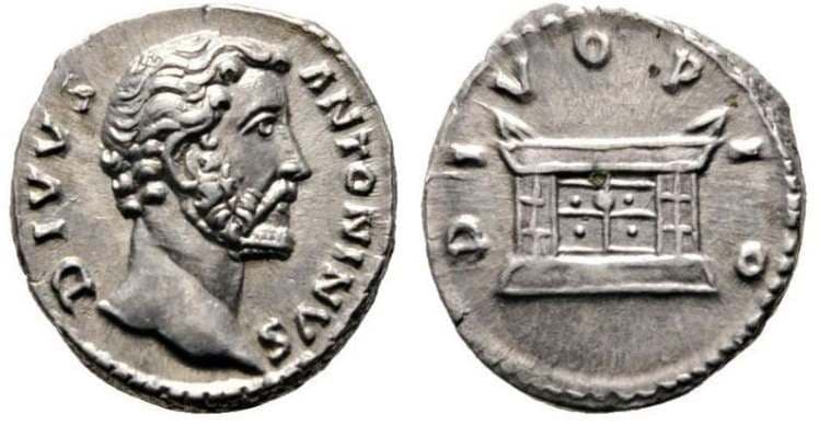 RIC 441[aurelius] Sear 5196 Divus Antoninus Pius Denarius
