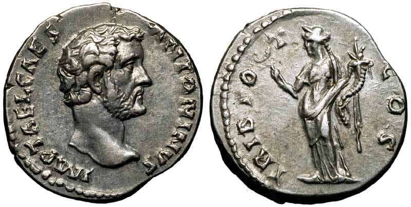 RIC 451 [hadrian] var Antoninus Pius, AR denarius, struck as Caesar under Hadrian