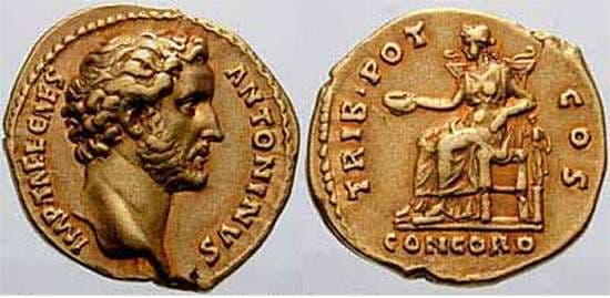 RIC 453 [hadrian] Antoninus Pius, AV aureus, struck as Caesar under Hadrian