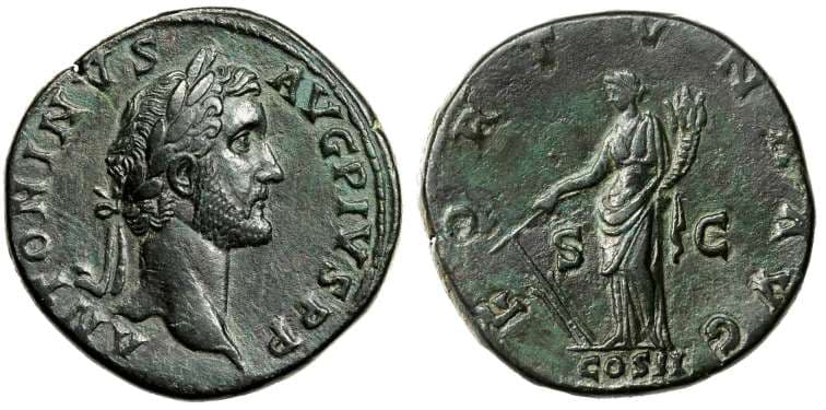 RIC 536 Antoninus Pius AE Sestertius