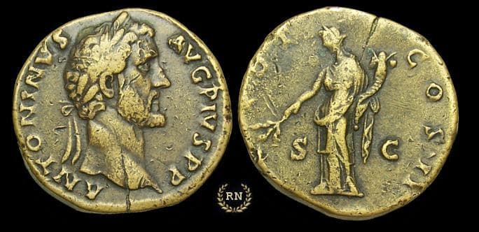 RIC 547 Sear 4309 Antoninus Pius AE Sestertius