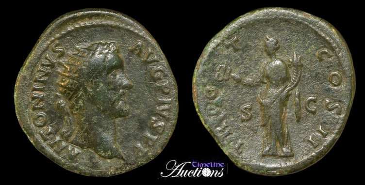 RIC 552A Antoninus Pius AE Dupondius