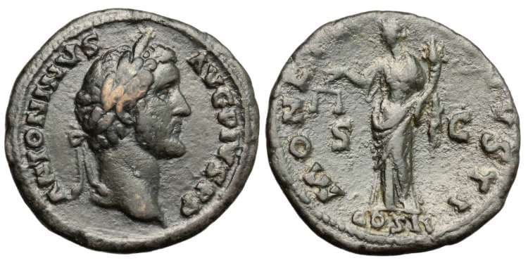 RIC 561 Sear 4306 Antoninus Pius AE As