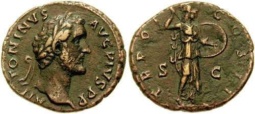 RIC 563a Antoninus Pius AE As