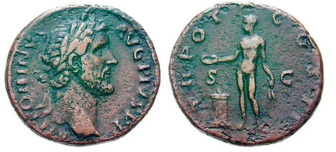 RIC 565a Antoninus Pius AE As