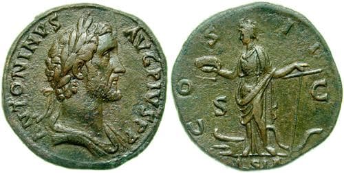 RIC 579 Sear 4150 Antoninus Pius AE Sestertius