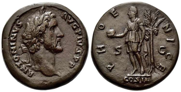RIC 587 replica Antoninus Pius, AE sestertius replica in the Paduan style