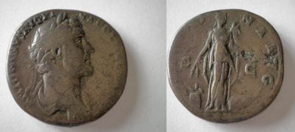 RIC 597b Antoninus Pius AE Sestertius, AD 140-144
