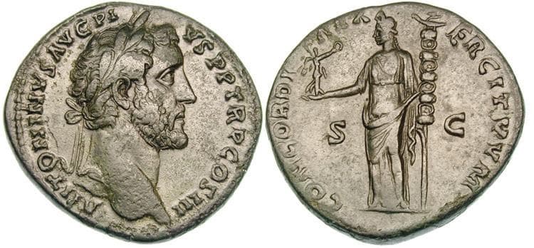 RIC 600 Sear 4157 Antoninus Pius AE Sestertius