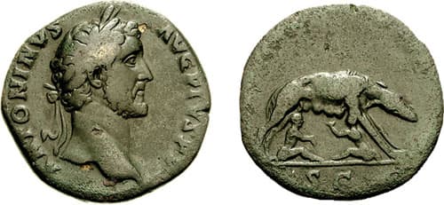 RIC 603b, Var Antoninus Pius AE Sestertius