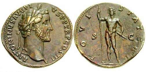 RIC 607 Antoninus Pius sestertius
