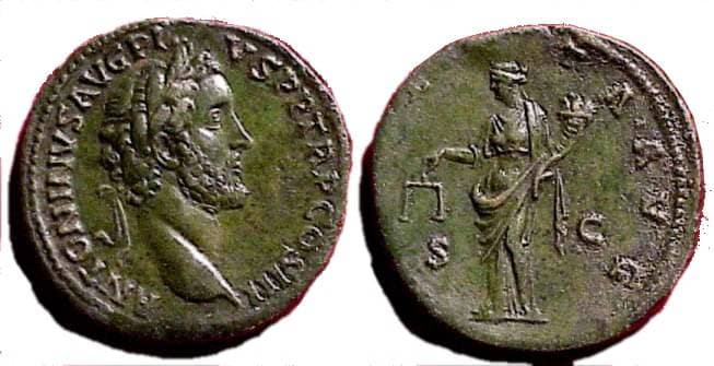 RIC 610 Sear 4196 Antoninus Pius AE sestertius