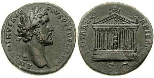 RIC 623 Antoninus Pius AE Sestertius