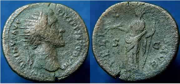 RIC 659 Antoninus Pius, AE dupondius