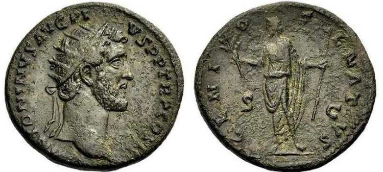 RIC 660a Sear 4275 Antoninus Pius AE Dupondius
