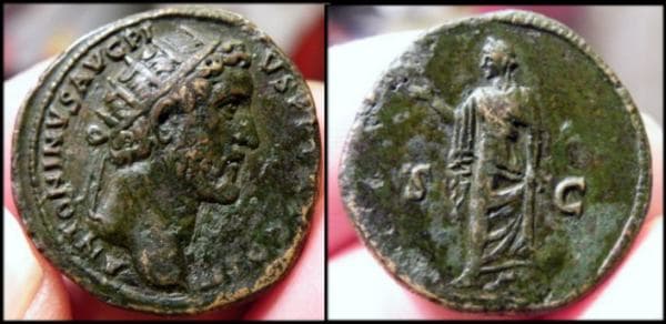 RIC 667 Antoninus Pius, AE Dupondius