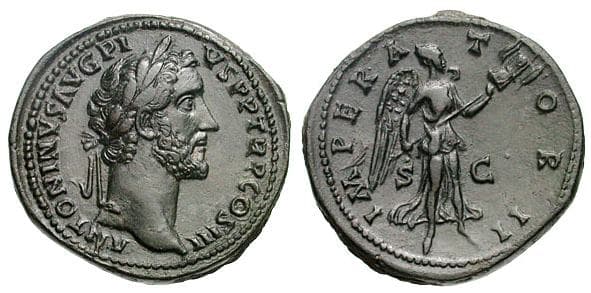 RIC 717a Antoninus Pius AE Sestertius
