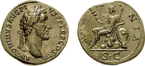 RIC 742 Sear 4153 Antoninus Pius AE Sestertius