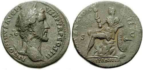 RIC 745 Antoninus Pius AE Sestertius