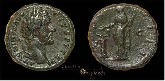 RIC 761 Antoninus Pius AE Sestertius, Rome