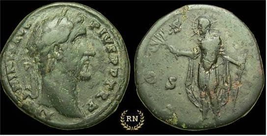 RIC 765 Sear 4167 Antoninus Pius AE Sestertius