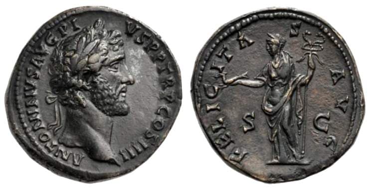 RIC 770 Sear 4174 Antoninus Pius, AE sestertius, 27