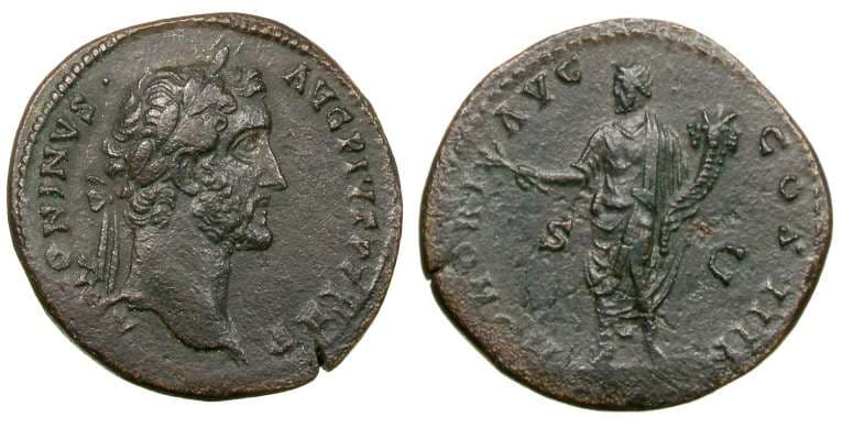 RIC 772 Sear 4179 Antoninus Pius AE Sestertius