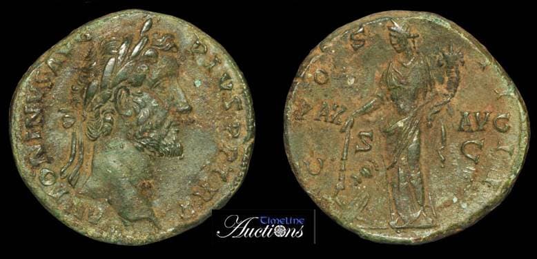 RIC 777 Sear 4201 Antoninus Pius AE Sestertius