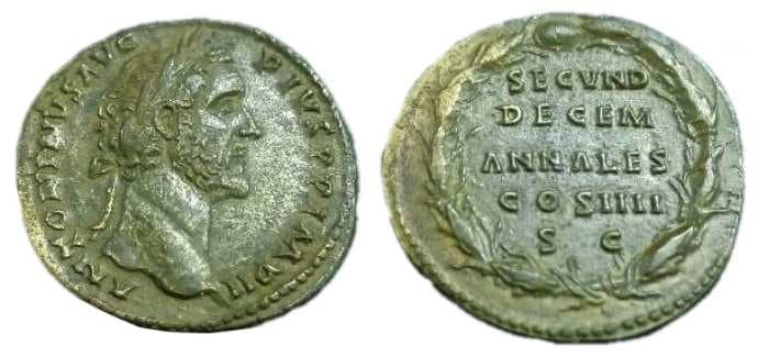 RIC 785 Antoninus Pius, AE sestertius, 31 mm, 25