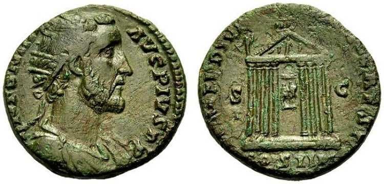 RIC 795b Antoninus Pius, AE Dupondius, 28 mm