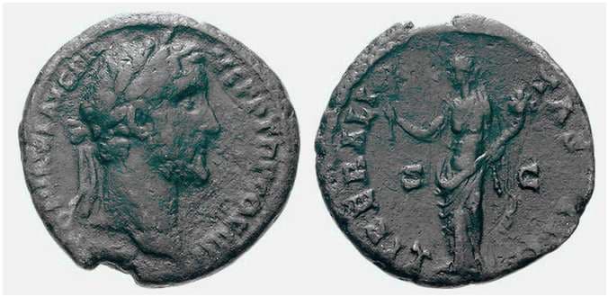 RIC 818 Antoninus Pius AE As, 25-26mm; 10