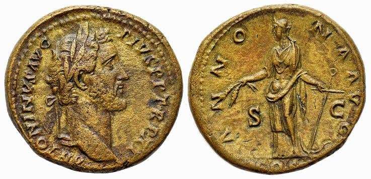 RIC 841 Antoninus Pius AE Sestertius, Rome