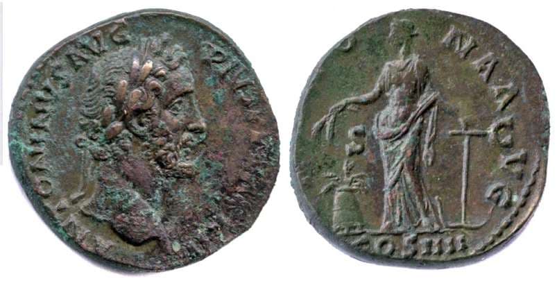 RIC 854 Antoninus Pius AE Sestertius