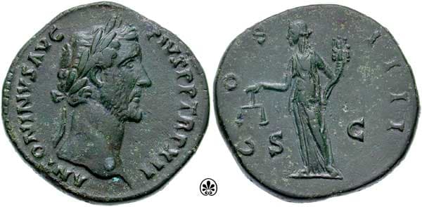 RIC 855 Sear 4162 Antoninus Pius AE Sestertius