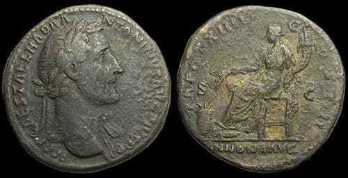 RIC 871 Antoninus Pius AE Sestertius