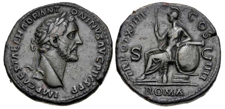 RIC 874 (1) Antoninus Pius, AE sestertius